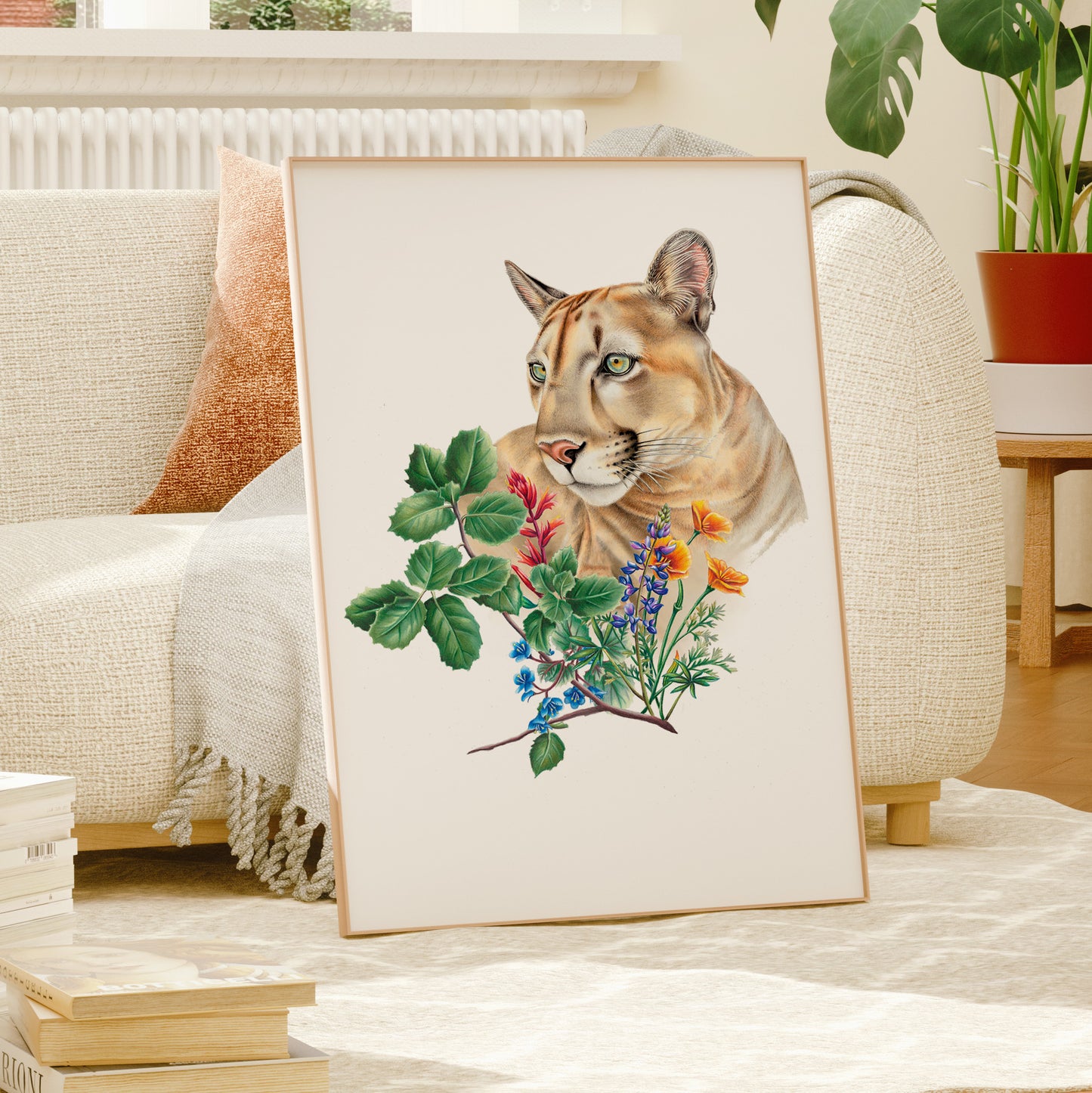California Mountain Lion Print