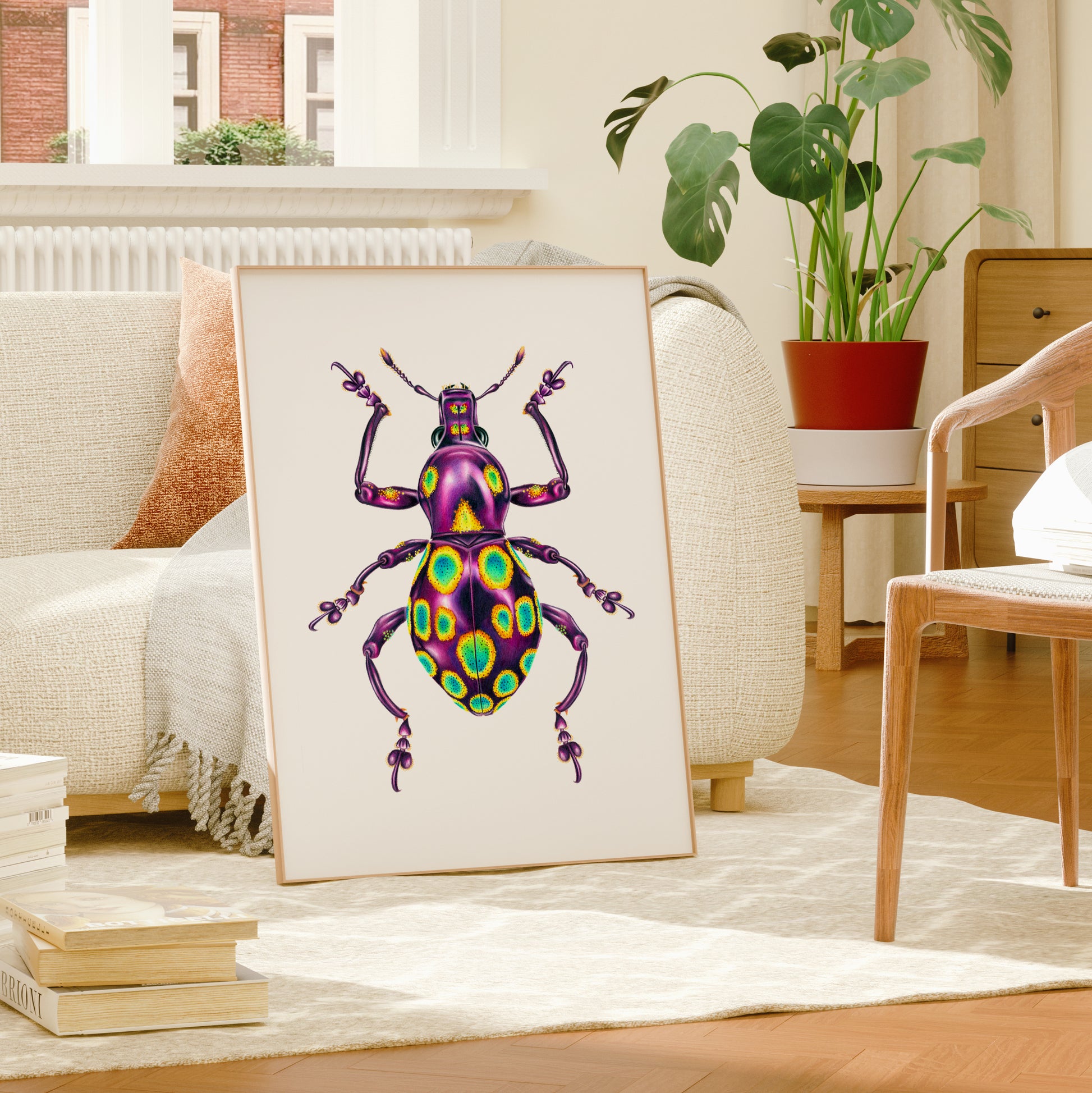 Pachyrhynchus gemmatus weevil art print