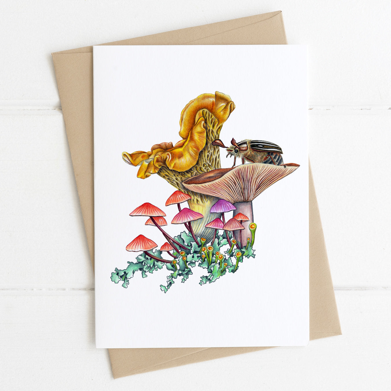 mushroom greeting card