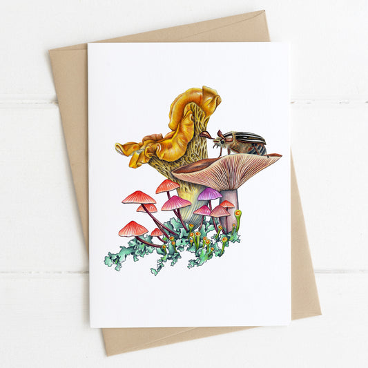 mushroom greeting card