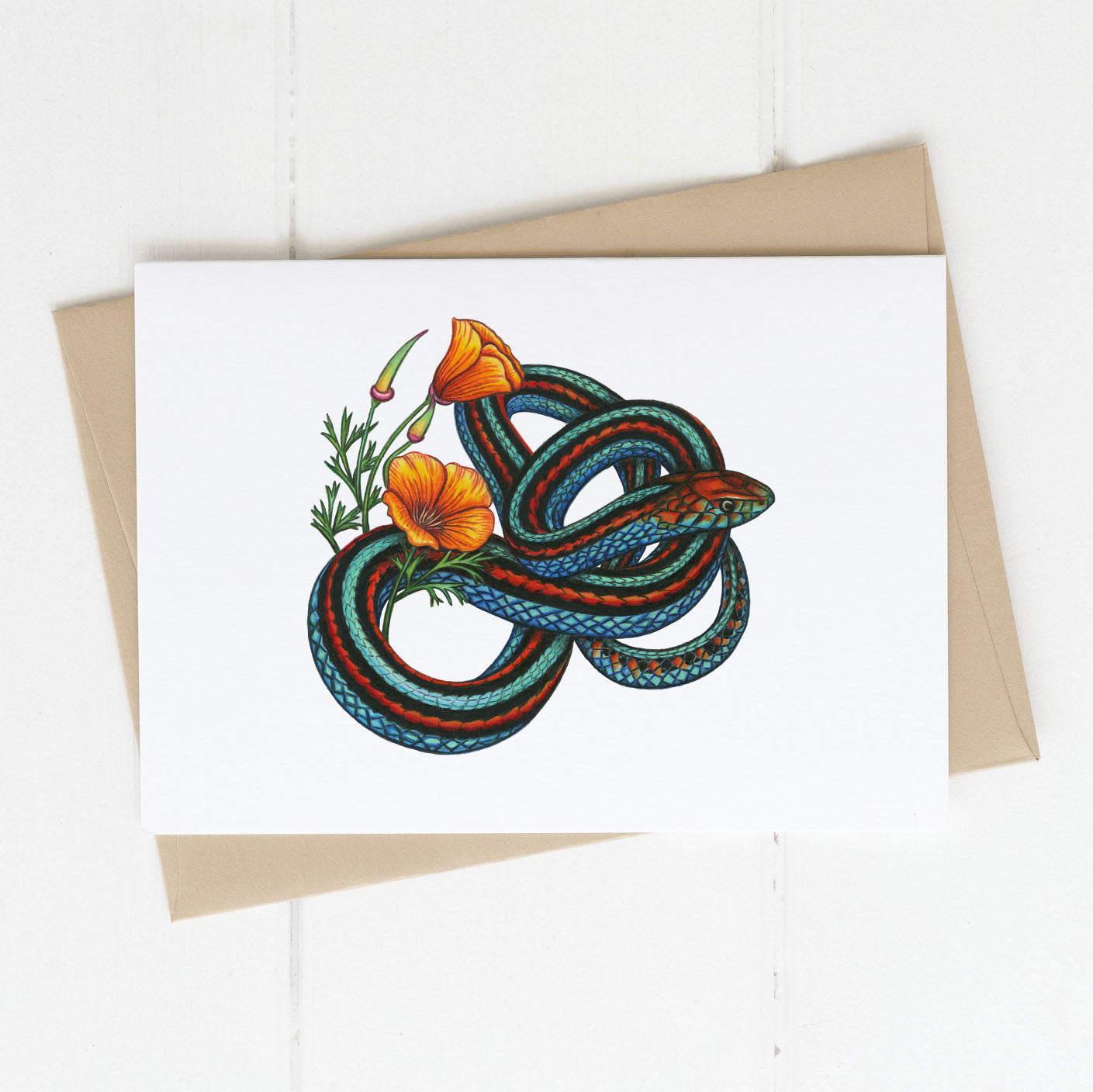 San francisco garter snake card