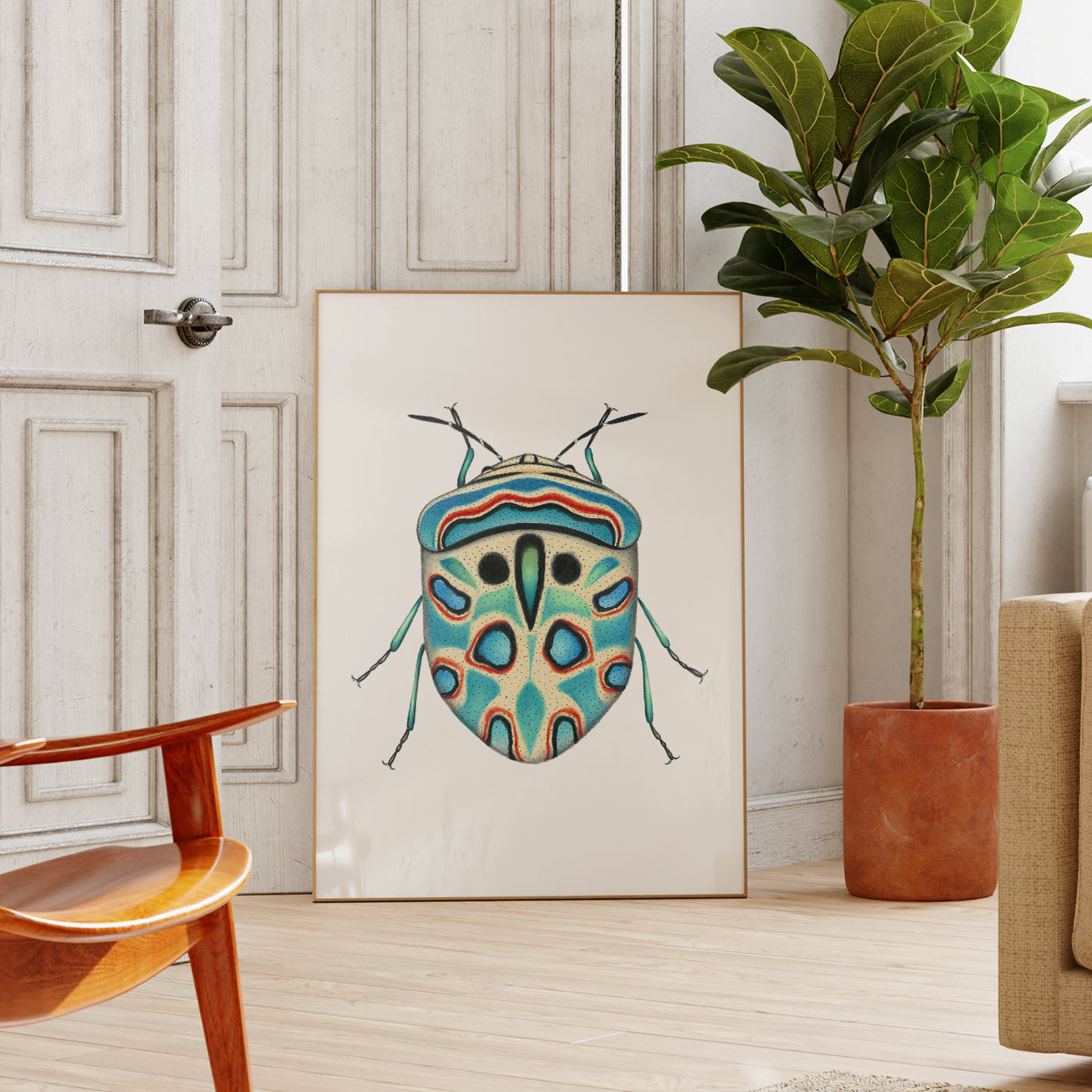 Picasso bug art print