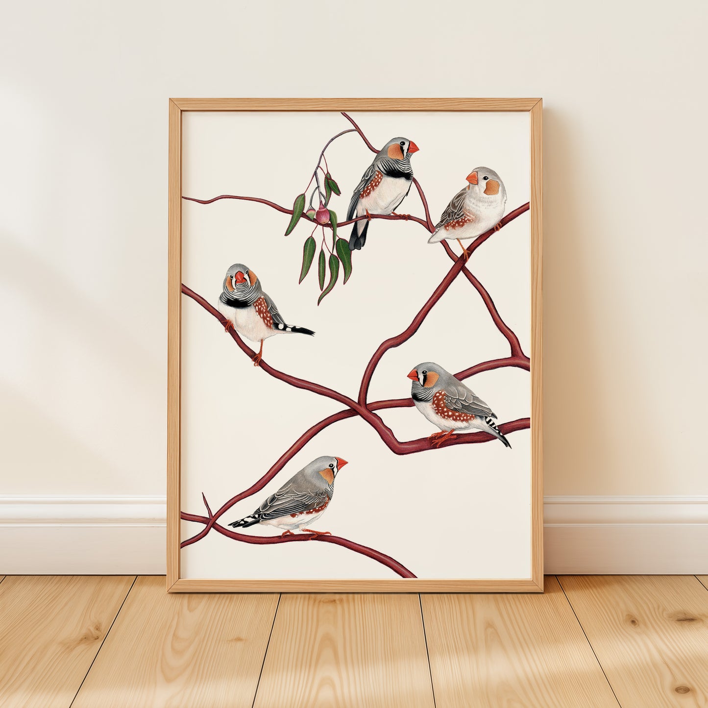 Zebra Finches Print