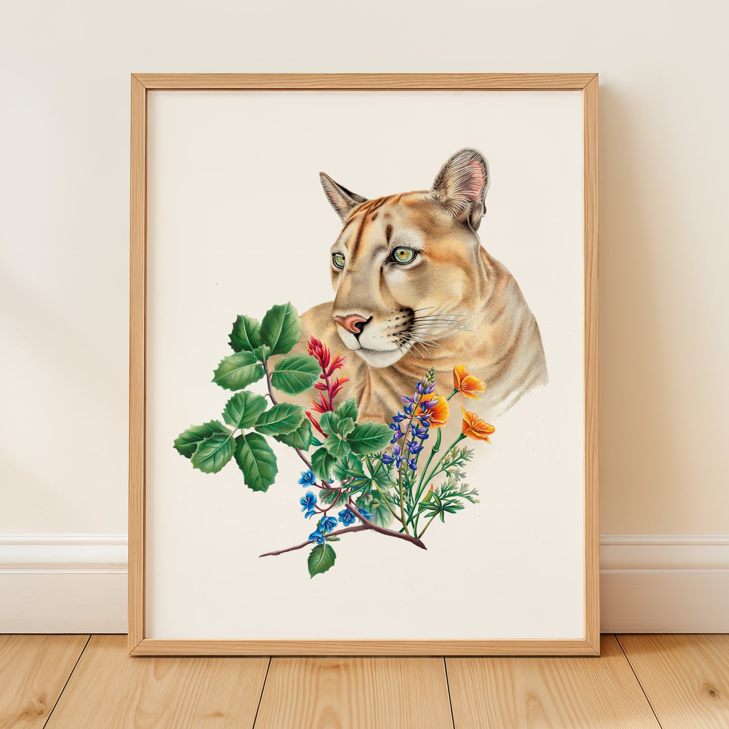 California Mountain Lion Print