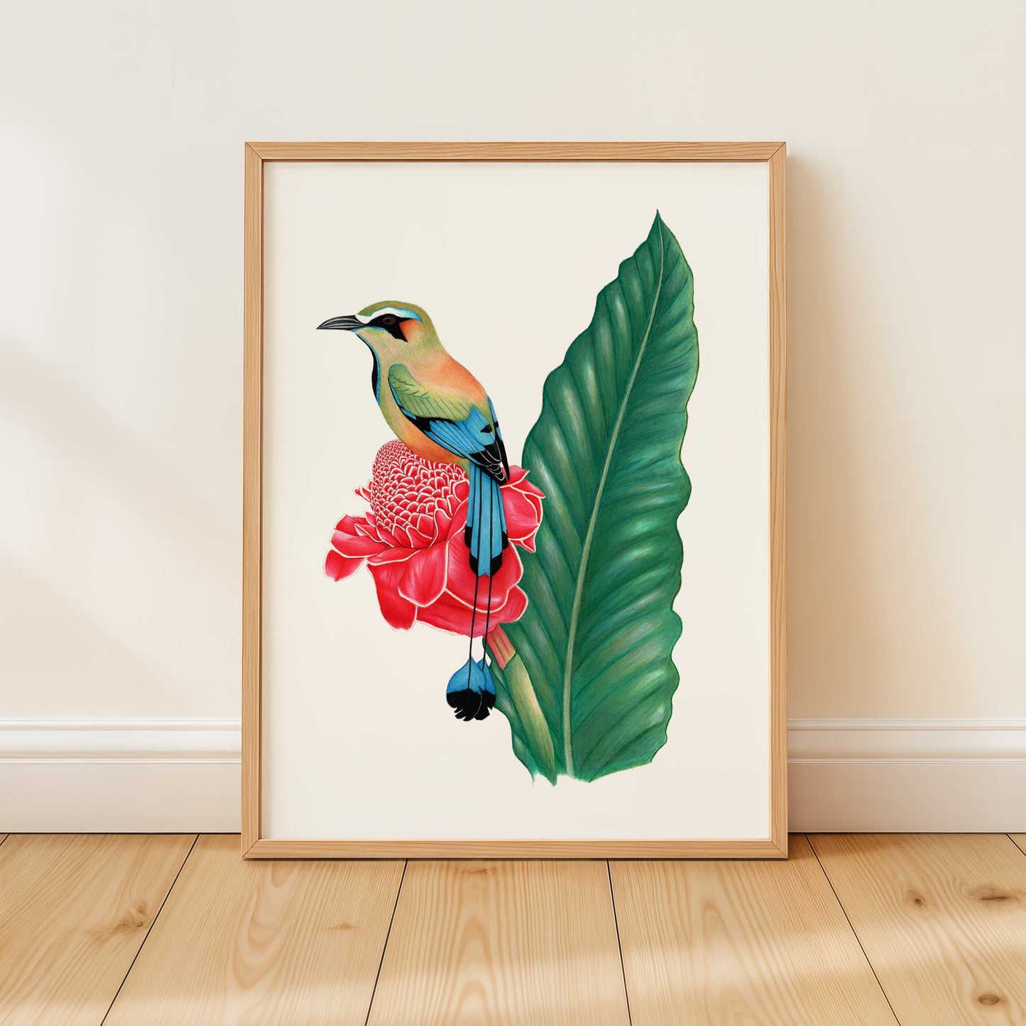 Turquoise-browed Motmot Print