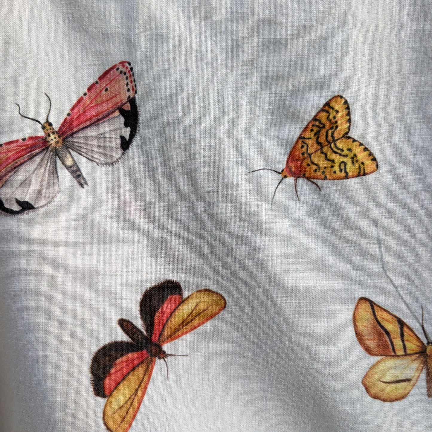 original moth design printed on 100% cotton fabric